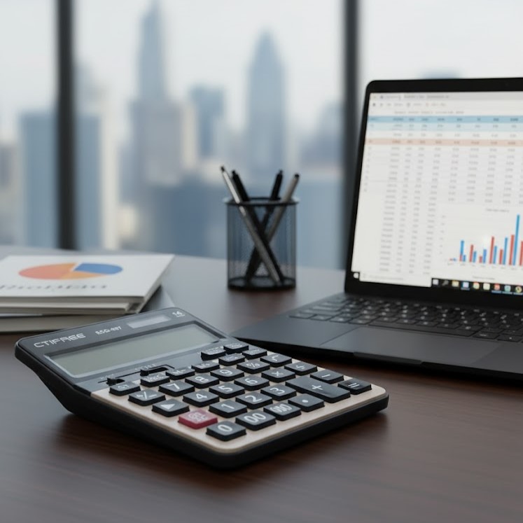 آلة حاسبة مكتبية كبيرة | Large Desktop Calculator